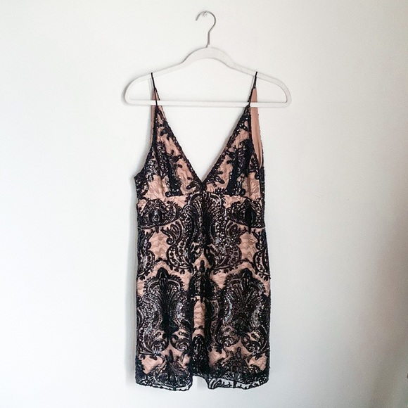 Free People Night Shimmer Mini Dress ☆ - Picture 1 of 5